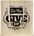 Ekotaška shopper bavlněná na nákupy městská s potiskem - do not give up - béžová - 4