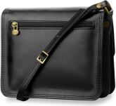 Dámská kožená crossbody kabelka VERA PELLE – černá - 2