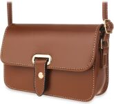 Pevná dámská nadčasová kabelka s páskem listonoška - černá - 2