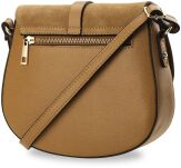 Italská listonoška se semišovou klopou vera pelle šedý - 3