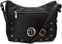 Monnari kabelka dámská crossbody velká taška s cvočky - černá - 2