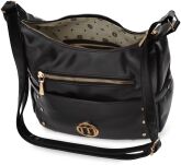 Monnari kabelka dámská crossbody velká taška s cvočky - černá - 4