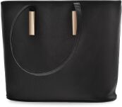Klasická dámská kabelka shopper bag elegantní taška přes rameno - černá - 3
