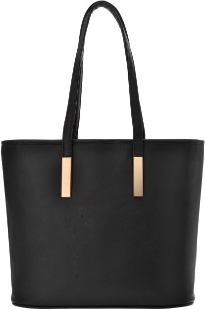 Klasická dámská kabelka shopper bag elegantní taška loďka přes rameno - černá