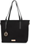 Dámská kabelka Monnari shopper elegantní taška na rameno semišová aktovka nubuk - černá - 2