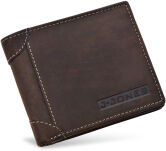Skladná pánská kožená peněženka jennifer jones v přírodním stylu rfid secure - hnědá - 2