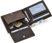 Skladná pánská kožená peněženka jennifer jones v přírodním stylu rfid secure - hnědá - 5