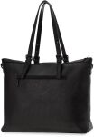 Objemná dámská taška monnari velká shopperka víkendová taška s logem - černá - 3