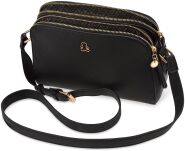 Pojemná klasická dámská kabelka lulucastagentte s logem medvěda - černá - 4