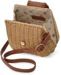 Monnari pletená dámská kabelka listonoška kufr elegantní košík - camel - 3