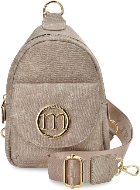 Monnari malá kabelka na telefon 2v1 crossbody batůžek dámský na jedno rameno - růžový