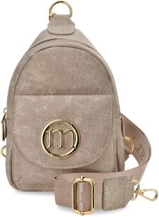 Monnari malá kabelka na telefon 2v1 crossbody batůžek dámský na jedno rameno - růžový