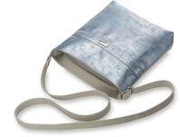 Lesklá malá dámská crossbody kabelka - růžová - 4