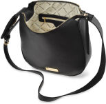 Klasická dámská taška monnari velká listonoška taška typu shopper s dlouhým popruhem - černá - 5