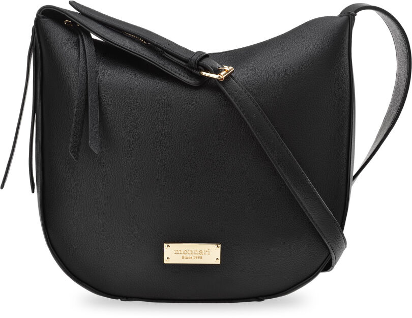 Klasická dámská taška monnari velká listonoška taška typu shopper s dlouhým popruhem - černá