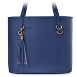 Klasická městská taška s přivěškem boho dámská shopperka přes rameno loďka a4 - 15