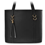 Klasická městská taška s přivěškem boho dámská shopperka přes rameno loďka a4 - 13