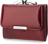 Malá elegantní portmonka lakovaná dámská peněženka - černá - 2