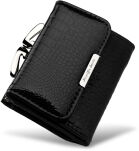 Malá elegantní portmonka lakovaná dámská peněženka - černá - 5