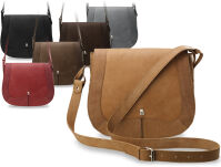 Velká dámská kožená crossbody kabelka - pravá kůže - šedá - 6