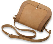Velká dámská kožená crossbody kabelka - pravá kůže - šedá - 4