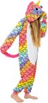 Kigurumi pyžamo overal kostým s kapucí – duhový jednorožec - 2