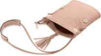 Dámská kabelka v boho stylu psaníčko visaček s třásněmi - růžová - 3