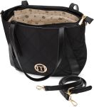 Monnari dámská shopper bag prošívaná taška přes rameno se střapcem - černá - 3