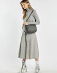 Monnari prostorná kabelka dvoukomorová crossbody taška dámská - černá - 5