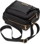 Monnari prostorná kabelka dvoukomorová crossbody taška dámská - černá - 3