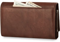 Dámská peněženka money maker- německá- 100% kůže - fialová - 4