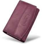 Dámská peněženka money maker- německá- 100% kůže - fialová - 2