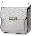 Vkusná dámská kabelka značky monnari s klopou se zdobením černá - 2