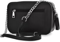 Klasická dámská kabelka Victoria&Co elegantní crossbody na řetízku kufřík - černá - 3