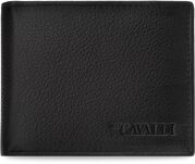 4U Cavaldi malá klasická kožená pánská rozšiřitelná peněženka slick horizontální měkká kůže RFID - černá - 2