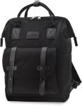 Městský školní batoh A4 pro práci na univerzitě, příruční 2v1 outdoor - černý - 4