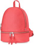 Elegancki elegantní batoh dámský klasický malý batůžek městský s dekorativním zapínáním - 5