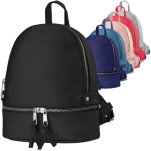 Elegancki elegantní batoh dámský klasický malý batůžek městský s dekorativním zapínáním - 2