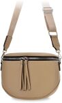 Dámská kabelka 2v1 crossbody a ledvinka z eko kůže - béžová - 6