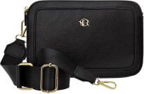 Rovicky klasická dámská kabelka crossbody kufřík s kapsami a dlouhým popruhem - černá - 5