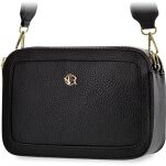 Rovicky klasická dámská kabelka pošťácká brašna s kapsami a dlouhým popruhem - černá - 4