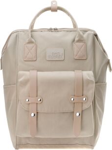 Městský školní batoh A4 do práce na univerzitu přenosný 2v1 outdoor - béžový