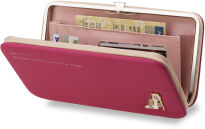 Elegantní peněženka psaníčko pouzdro bota botka zdobená béžová - 3