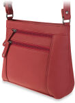 Malá dámská crossbody kabelka univerzální s kapsami - červená - 2