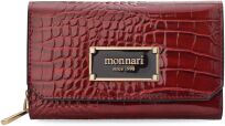 Dámská peněženka s klopou Monnari, peněženka na zip a cvok - bordová - 4