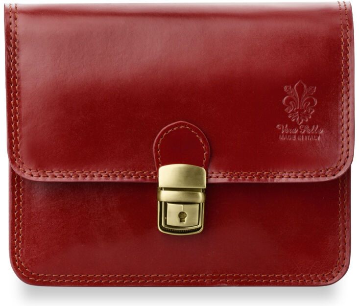 Dámská italská kabelka listonoška z přírodní kůže