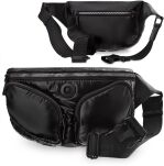 Monnari ledvinka sportovní sáček dámská elegantní bederní taška - černá - 5