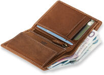 Pánská kožená peněženka wild real only malá šikovná peněženka - béžová - 3