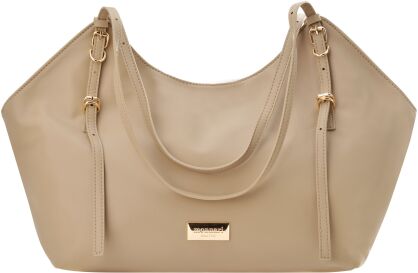Monnari prostorná dámská kabelka velká taška vak shopper bag na rameno elegantní - béžová