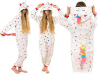 Kigurumi pyžamo overal kostým s kapucí – jednorožec s hvězdičkami - 4